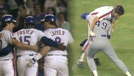 SF@CIN Gm5: George Foster throws out the first pitch 