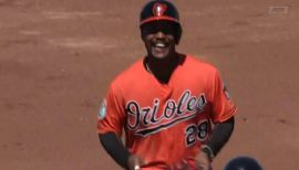 Houston Astros right fielder L.J. Hoes (28) during an MLB baseball