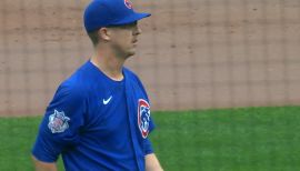 ACL Reds starting pitcher Alec Mills (30) during an Arizona