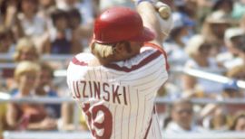 Greg Luzinski Philadelphia Phillies Women's Royal Roster Name