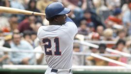 Cleon Jones #21 - White Pinstripe Jersey - 50th Anniversary of the 1969  Mets - Worn On-Field during the Pre-Game Ceremony - 6/29/2019