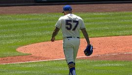 Chicago White Sox relief pitcher Hector Santiago (53) celebrates