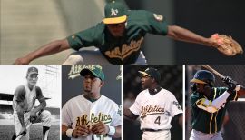 Miguel Tejada Oakland Athletics Men's Green Roster Name & Number T