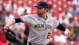 Daniel Vogelbach grounds out, pitcher Hoby Milner to first baseman Rowdy  Tellez., 04/28/2022