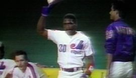 Tim Raines #30 of the Montreal Expos