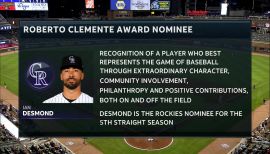 Ian Desmond Roberto Clemente Award nominee