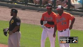 Houston Astros outfielder L.J. Hoes (28) during a spring training