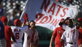 This is a 2022 photo of Andrew Stevenson of the Washington Nationals  baseball team. This image reflects the Washington Nationals active roster  Wednesday, March 17, 2022, in West Palm Beach, Fla., when