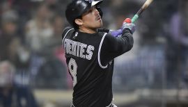 Colorado Rockies' Nolan Arenado road block to cousin Justin Fuentes