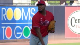 TAMPA, FL - MARCH 07: Philadelphia Phillies pitcher Ivan Nova (47