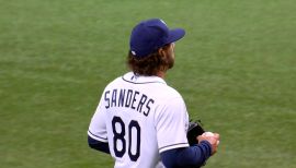 Phoenix Sanders' 1st strikeout, 04/14/2022