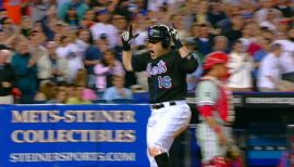 Paul Lo Duca reacts to striking out in the 4th inning at Shea Stadium in  New York City on October 4, 2006. The New York Mets host the Los Angeles  Dodgers in