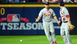 Cardinals Authentics: Pete Kozma Game-Used Camouflage Memorial Day