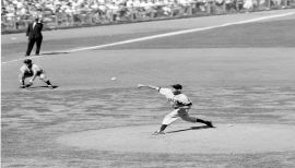 Video: Satchel Paige pitching in 1957 with Miami Marlins