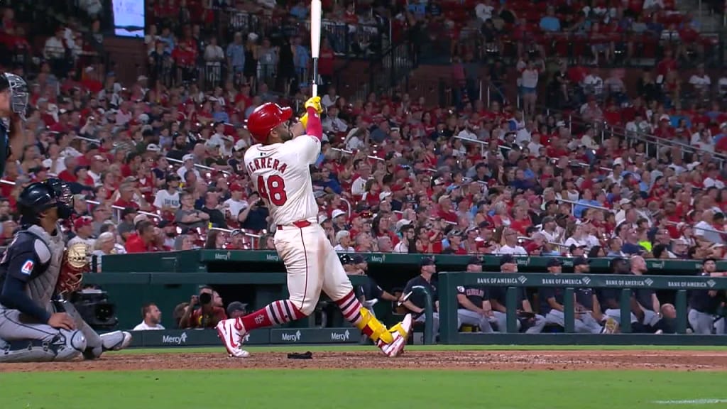 Ivan Herrera batting for the St. Louis Cardinals