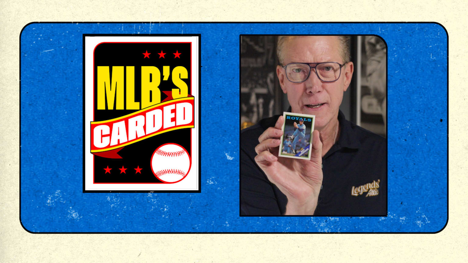 MLB Carded segment featuring Orel Hershiser revisiting 1988 Topps baseball cards