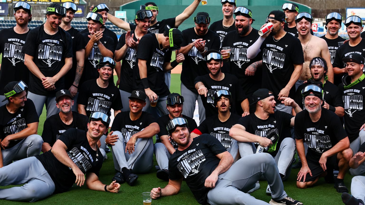 Chicago White Sox players celebrating their September 24 2026 MLB postseason berth