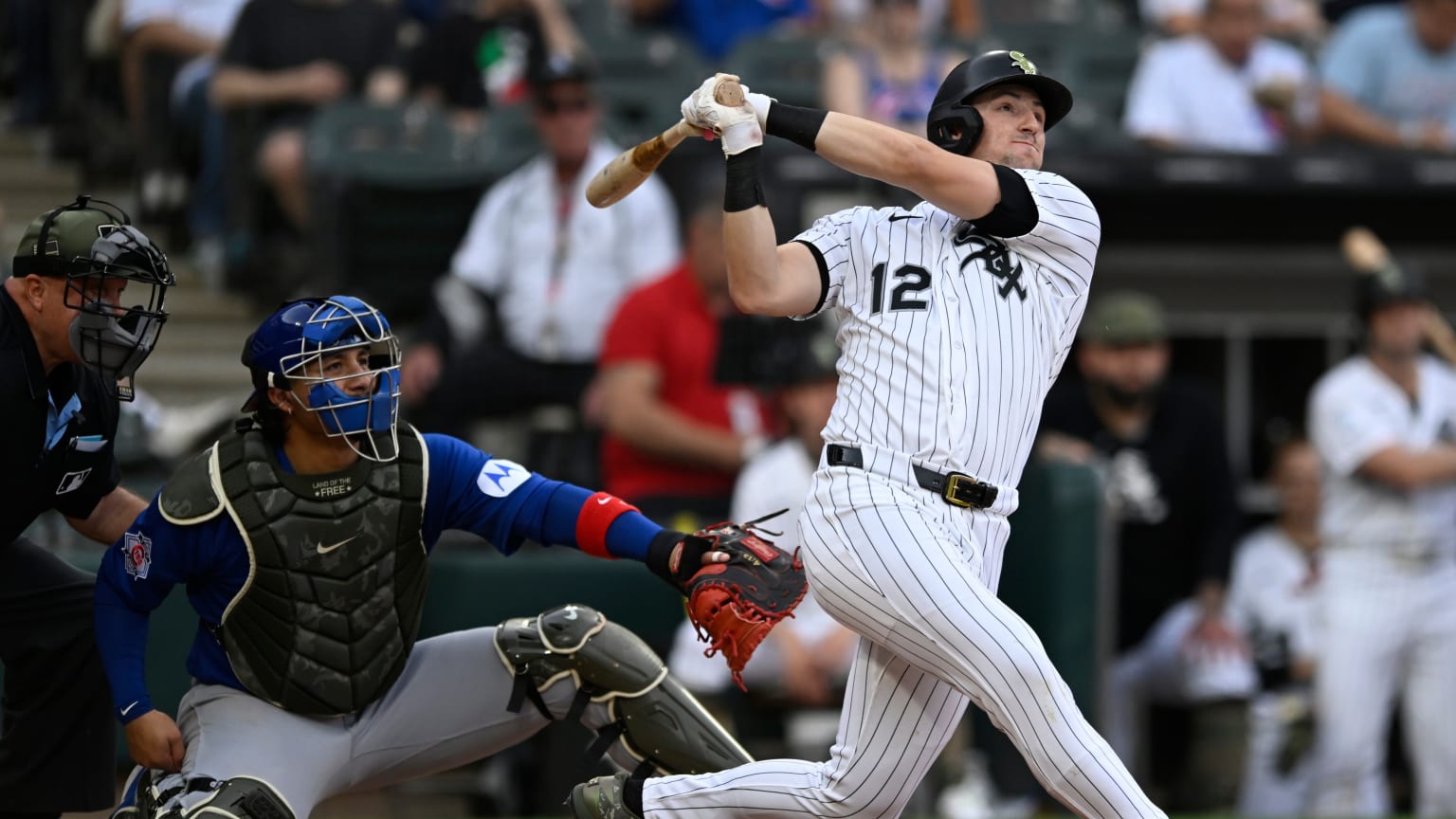 Colson Montgomery hitting a home run for the Chicago White Sox in 2026