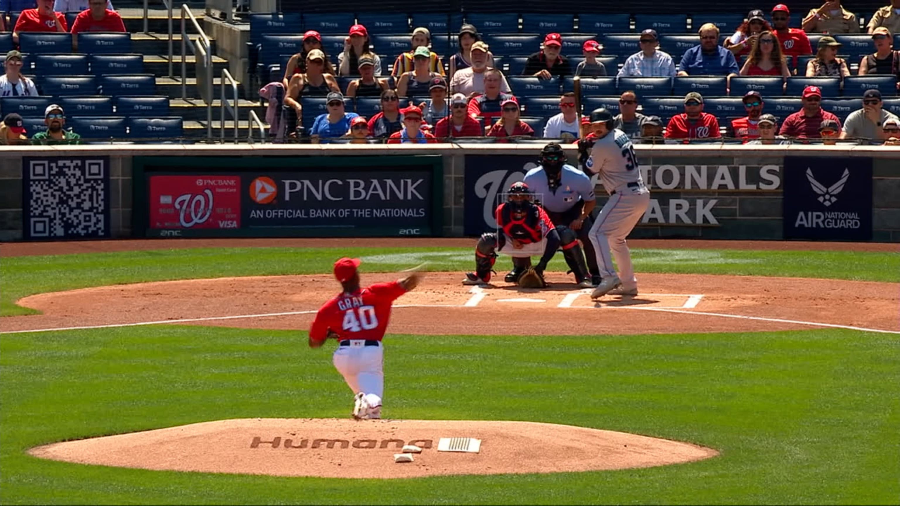 Resurgent Nationals pound five extra-base hits, hold off flailing Marlins