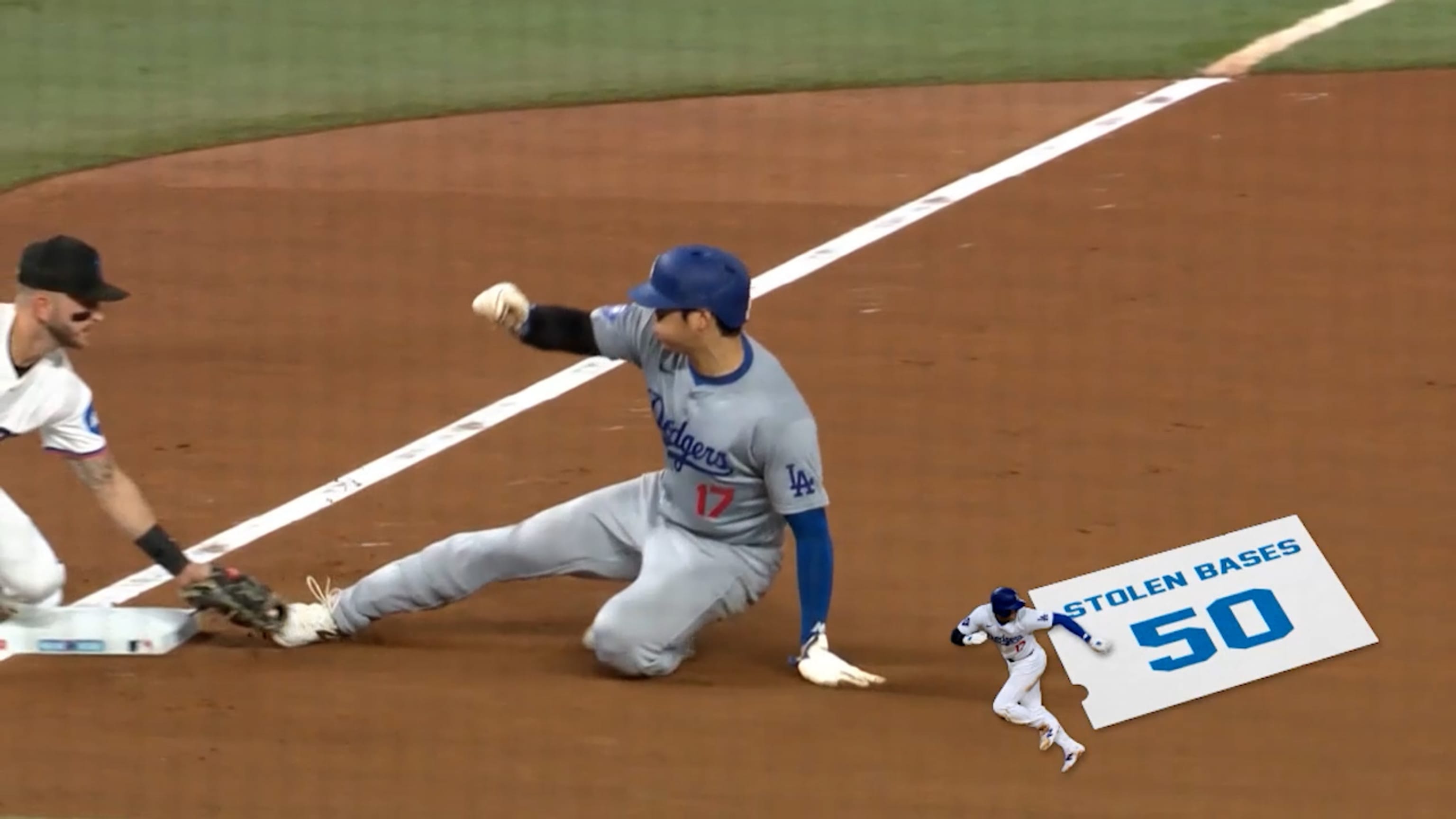 Shohei Ohtani reaches 50 homers, 50 steals