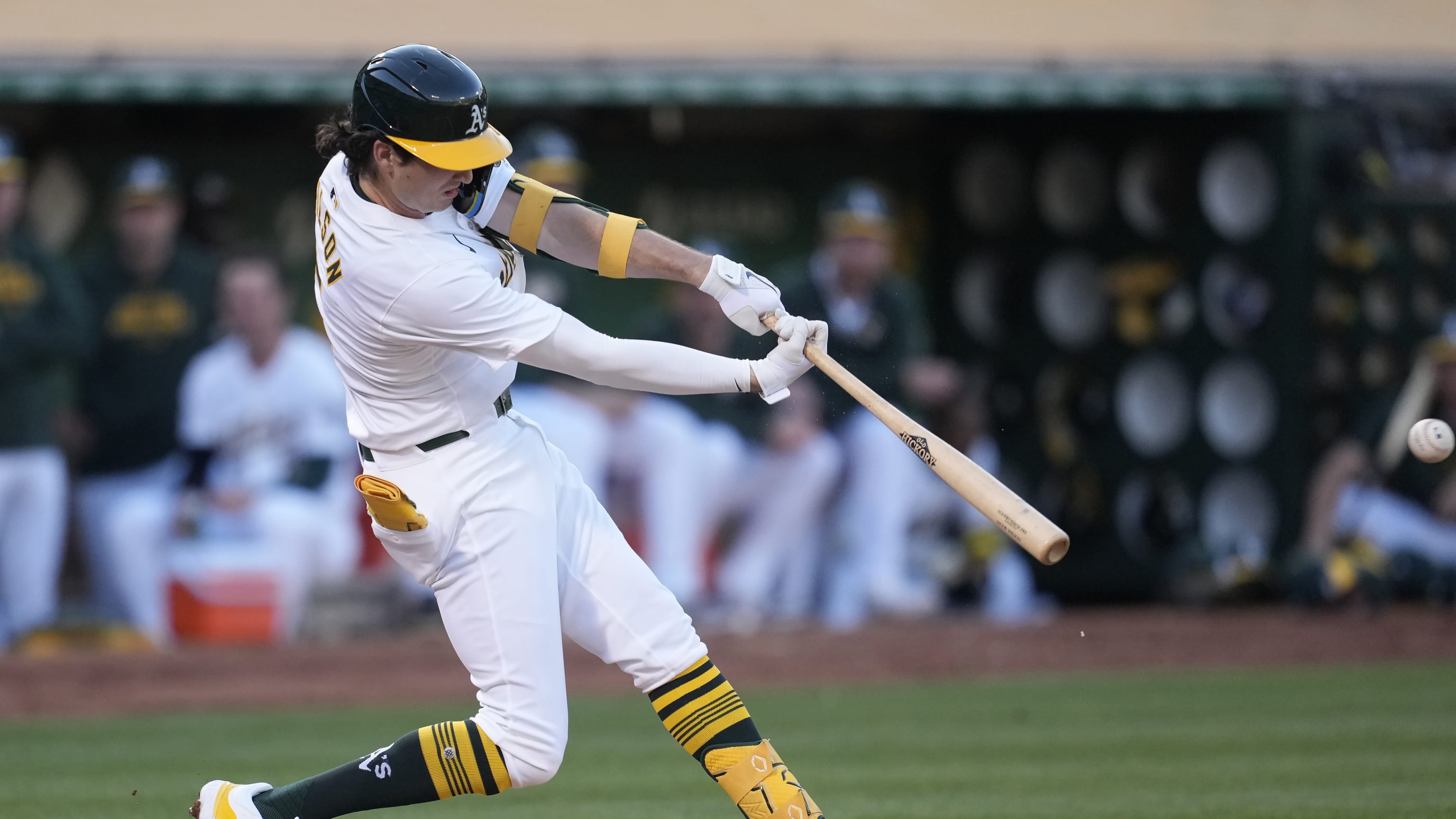 Jacob Wilson's first Major League hit