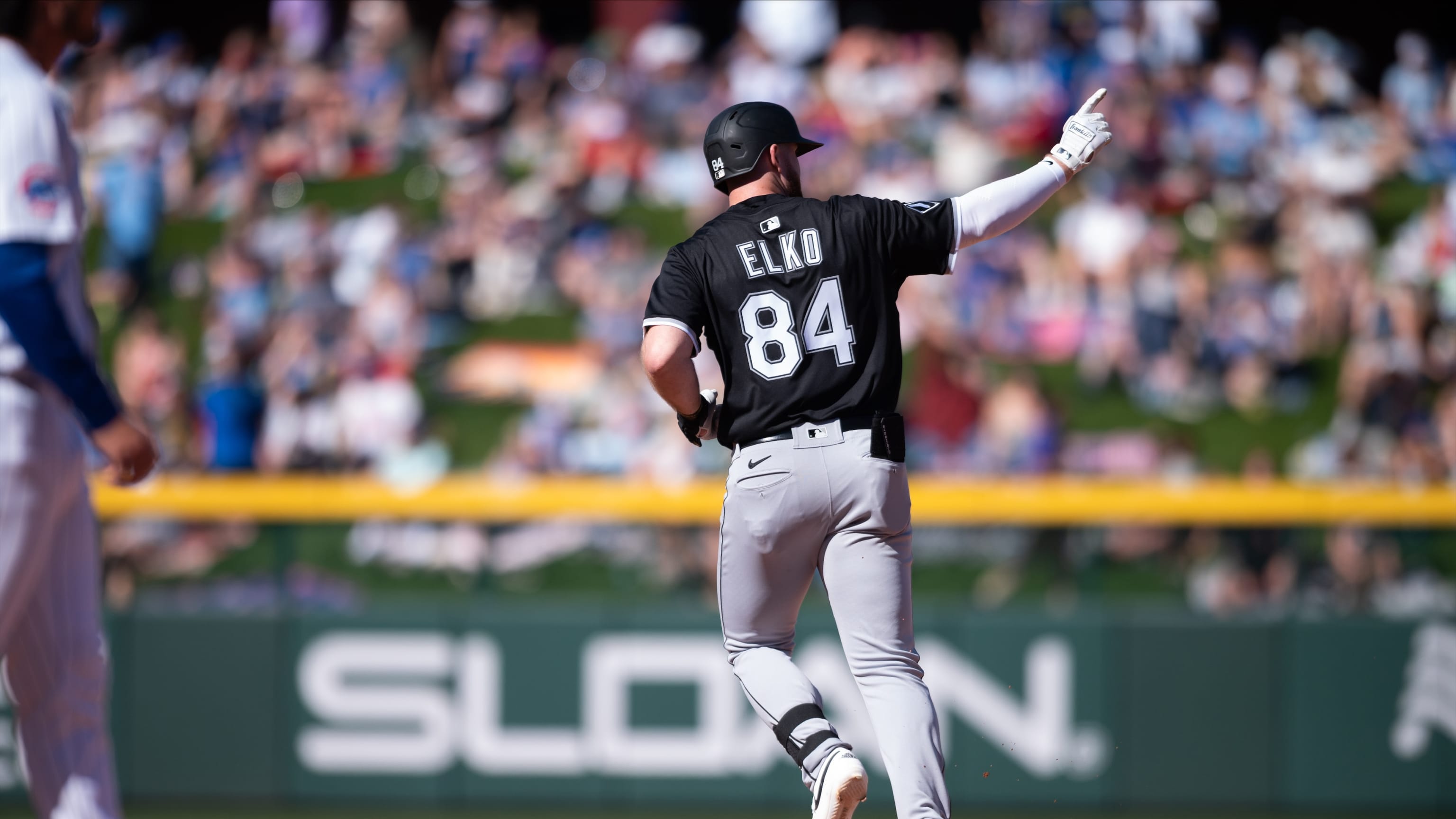 Tim Elko's solo home run