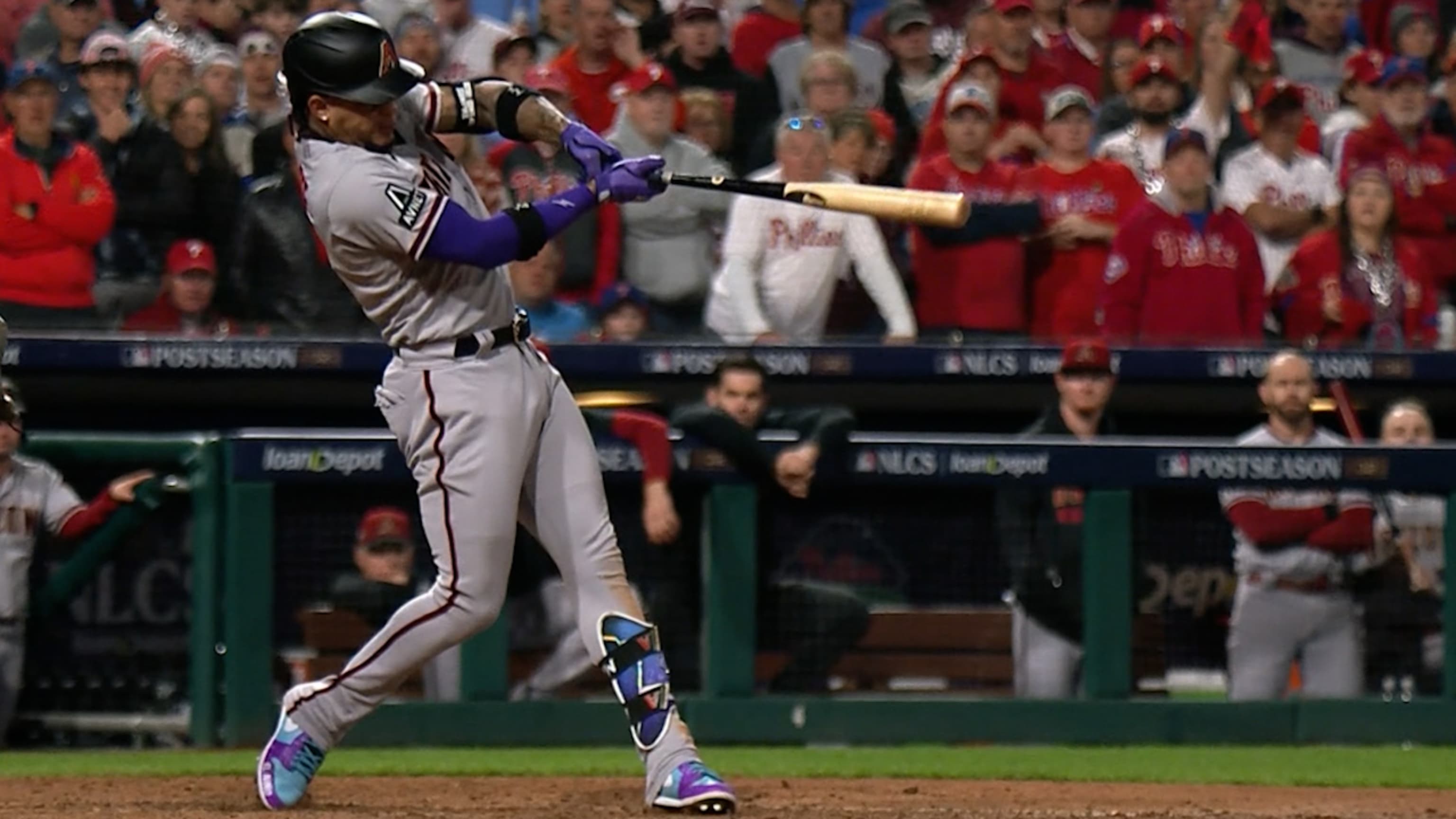 Marte's postseason hit streak