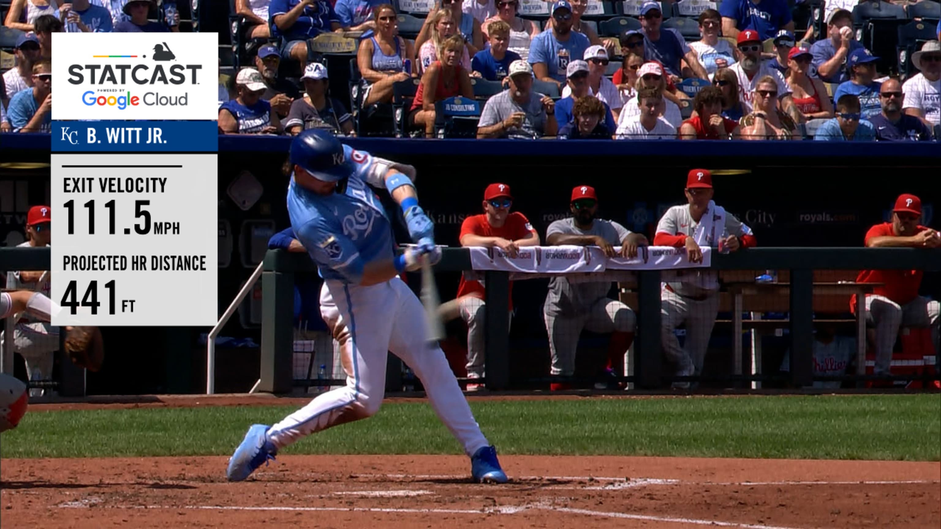 Bobby Witt Jr.'s 441-foot home run