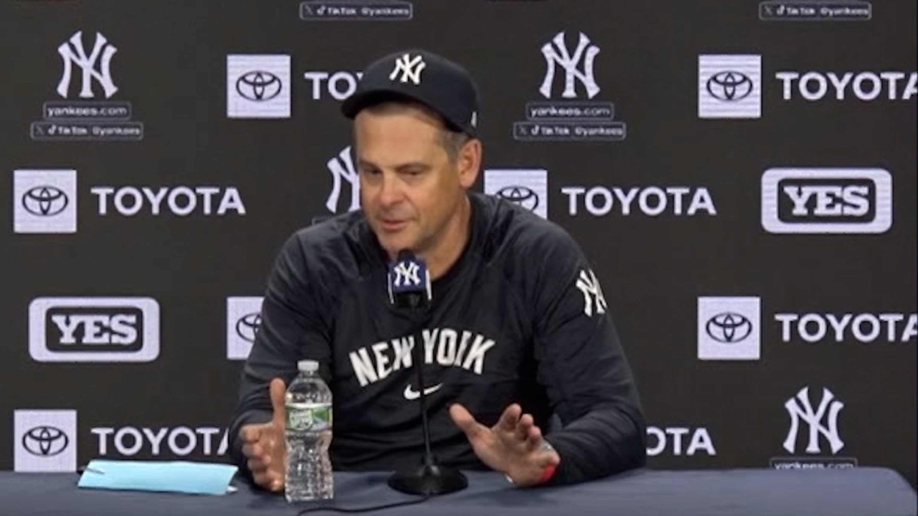 Aaron Boone sobre los 9 jonrones en el juego