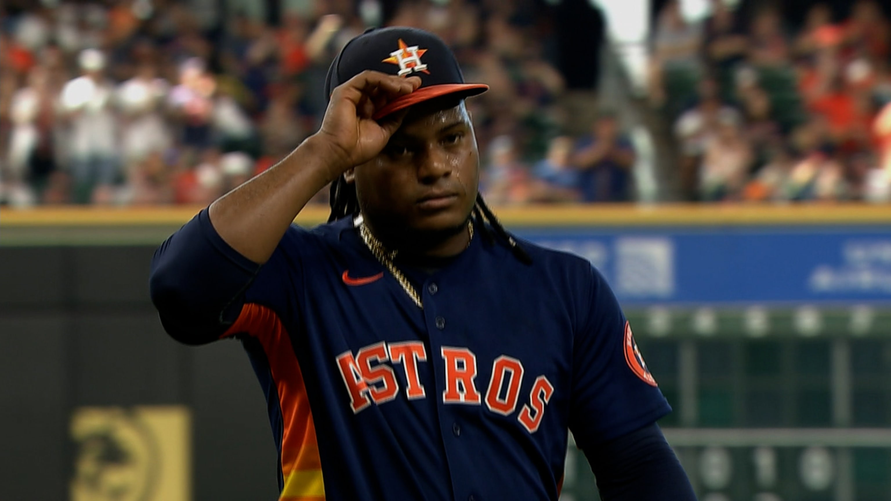 [The Athletic] Astros right-hander Luis Garcia famously “rocks the baby,”  swinging his arms and taking steps forward and backward before raising his  leg and moving down the mound. Now, he will have to adjust or face being  frequently called fo