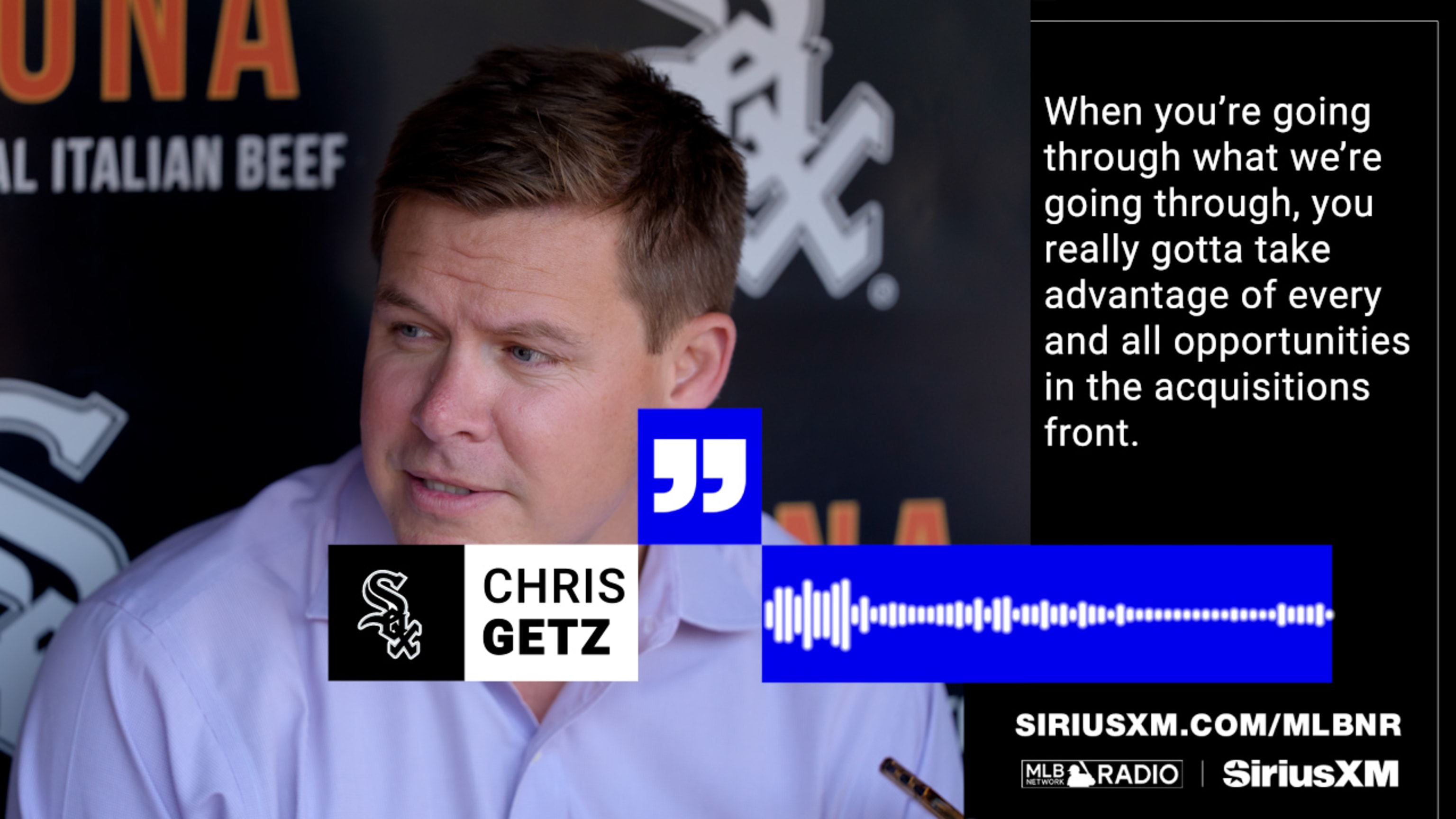Chris Getz discusses emerging core, Luis Robert Jr.