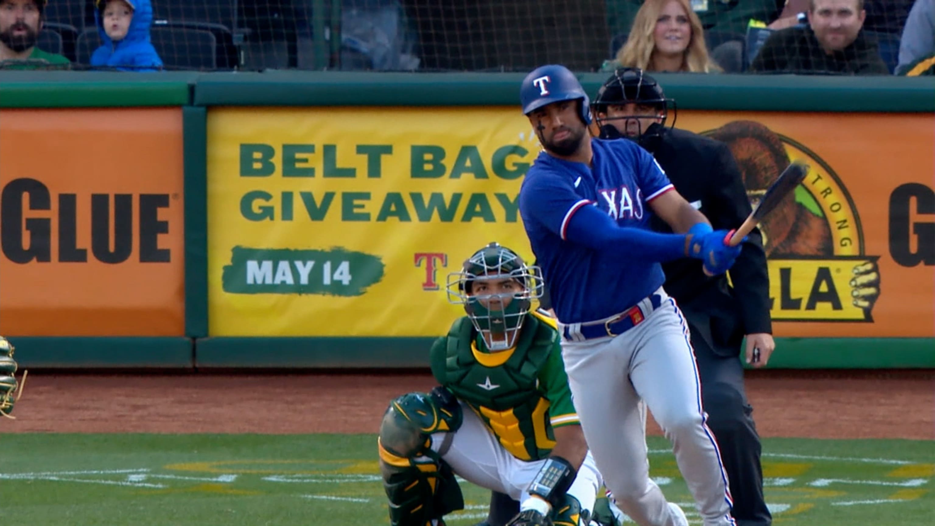 Oakland Athletics' late spark not enough in loss to Texas Rangers