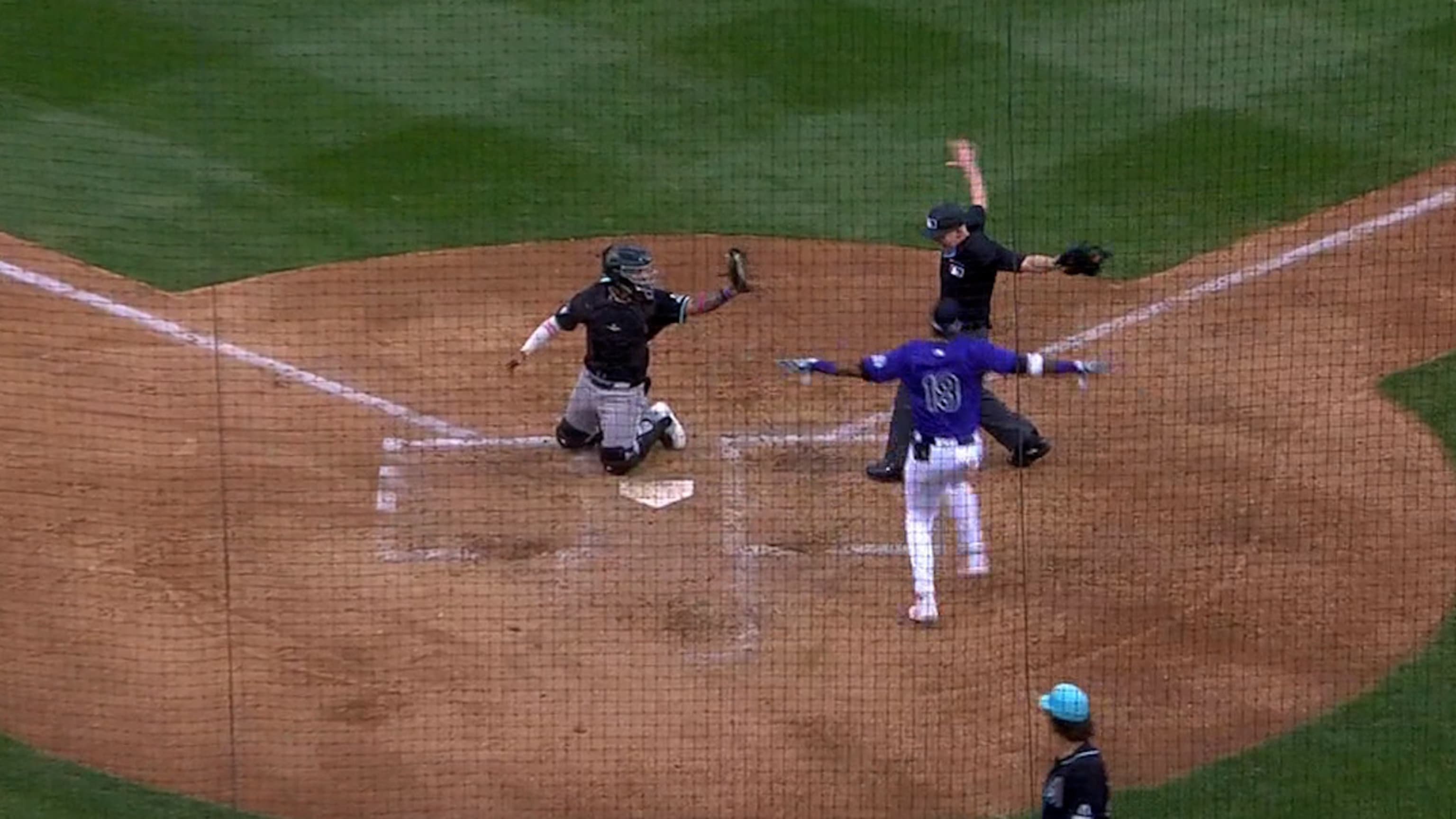 Druw Jones' 94 mph throw home