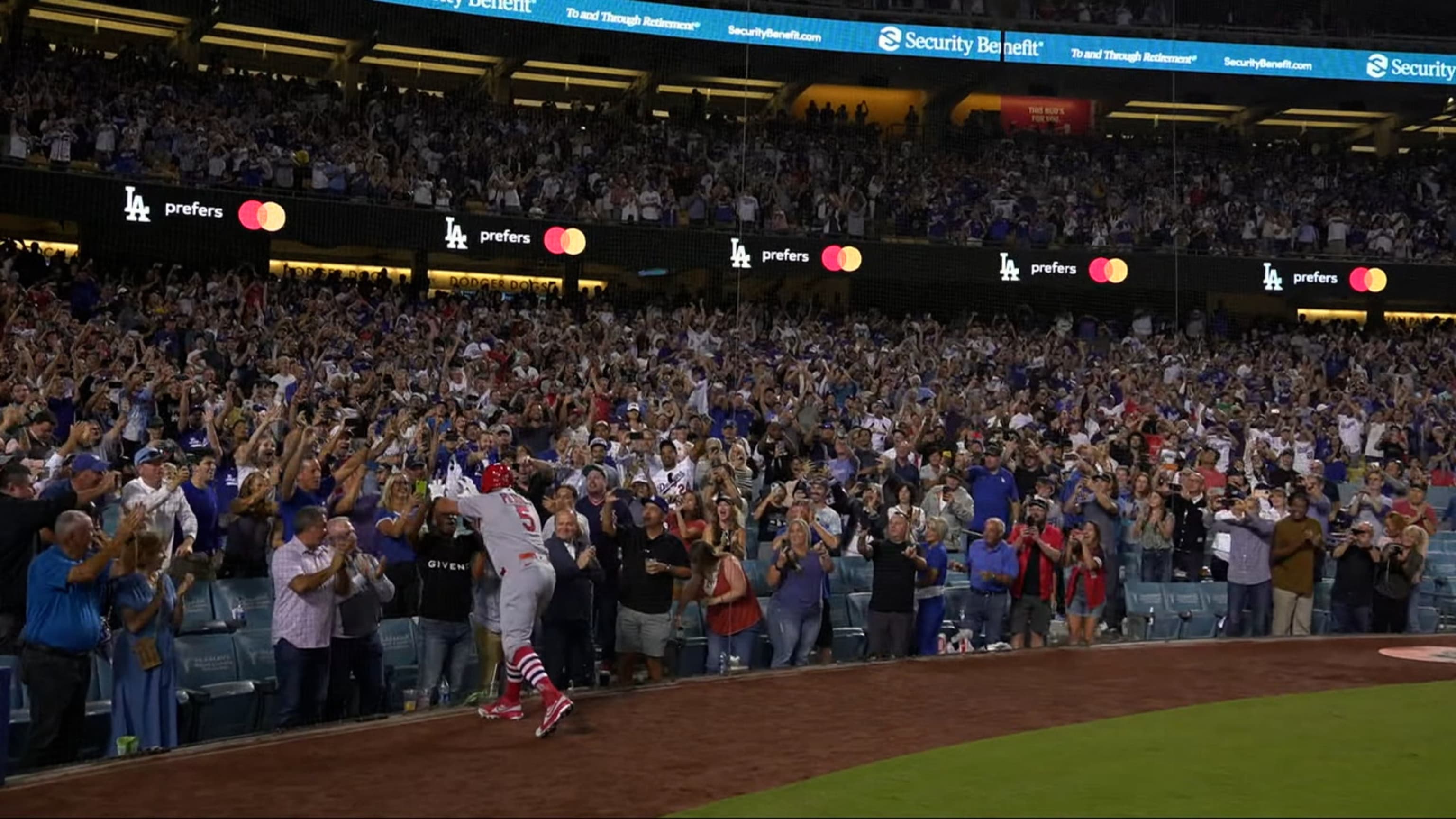 Beltré celebrates with Pujols