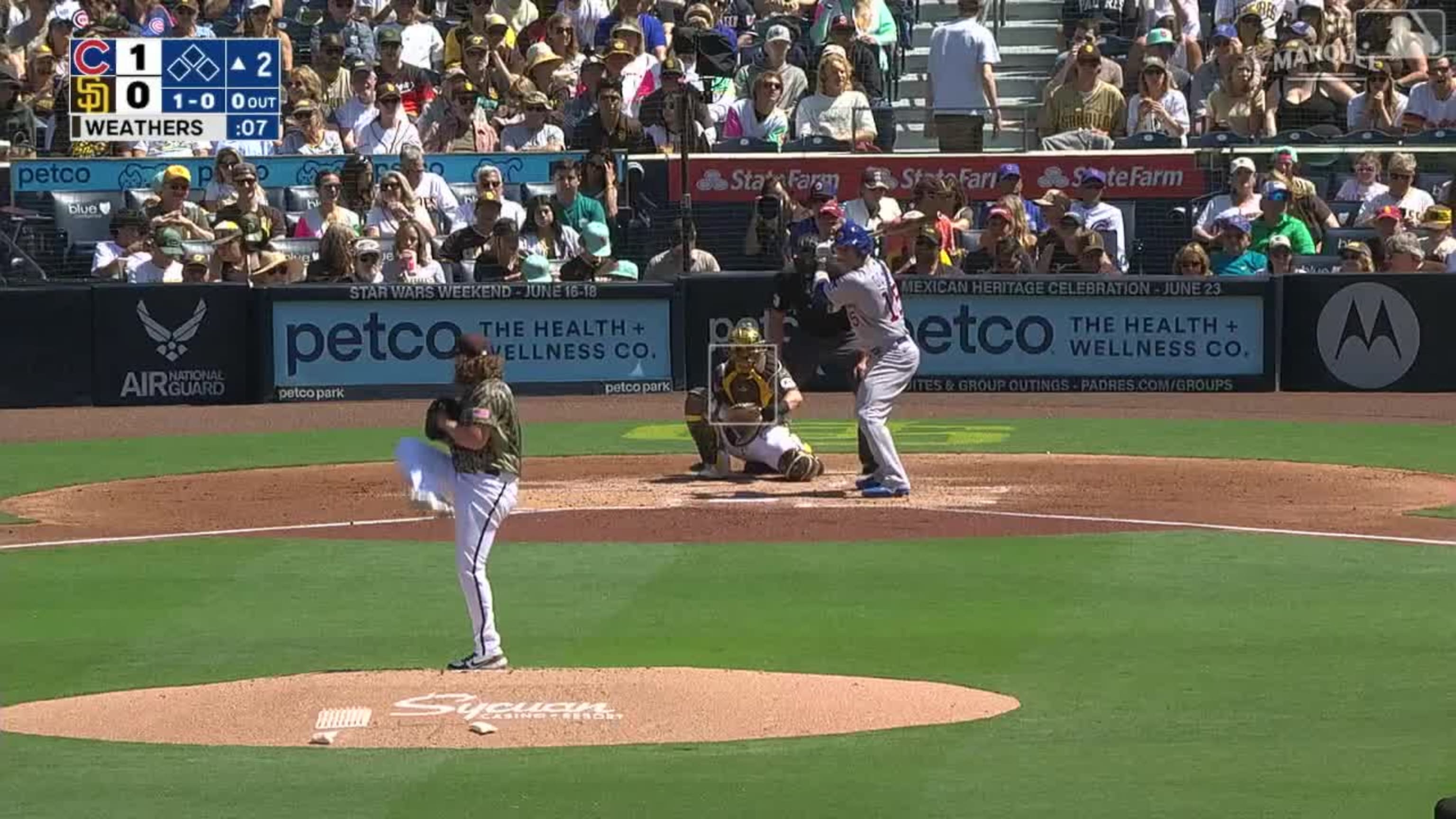 Marcus Stroman goes the Shuffle after striking out Juan Soto vs