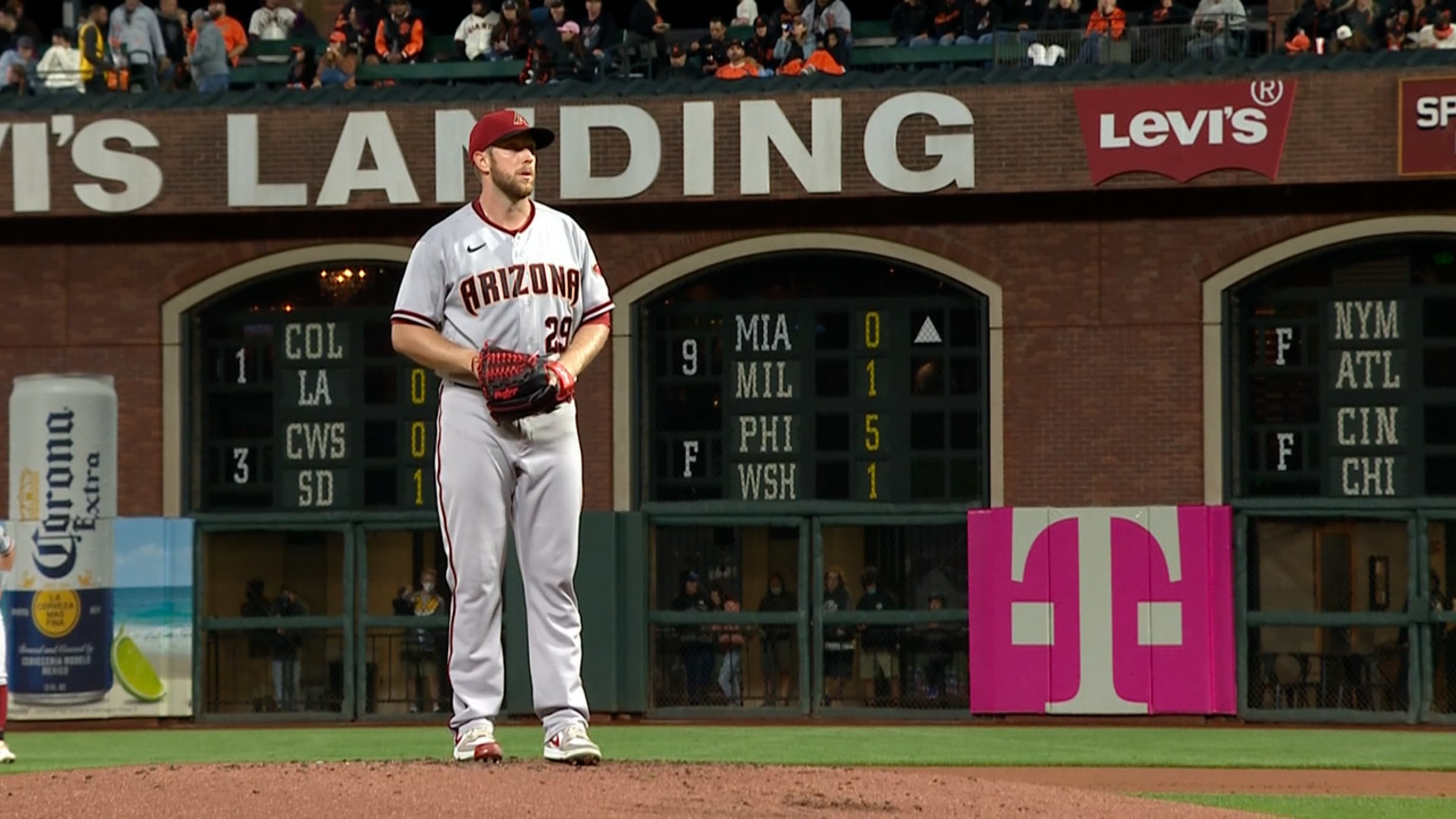 This is a 2023 photo of Arizona Diamondbacks center fielder Alek Thomas.  This image reflects the Arizona Diamondbacks' active roster as of  Wednesday, Feb. 22, 2023, when this image was taken in
