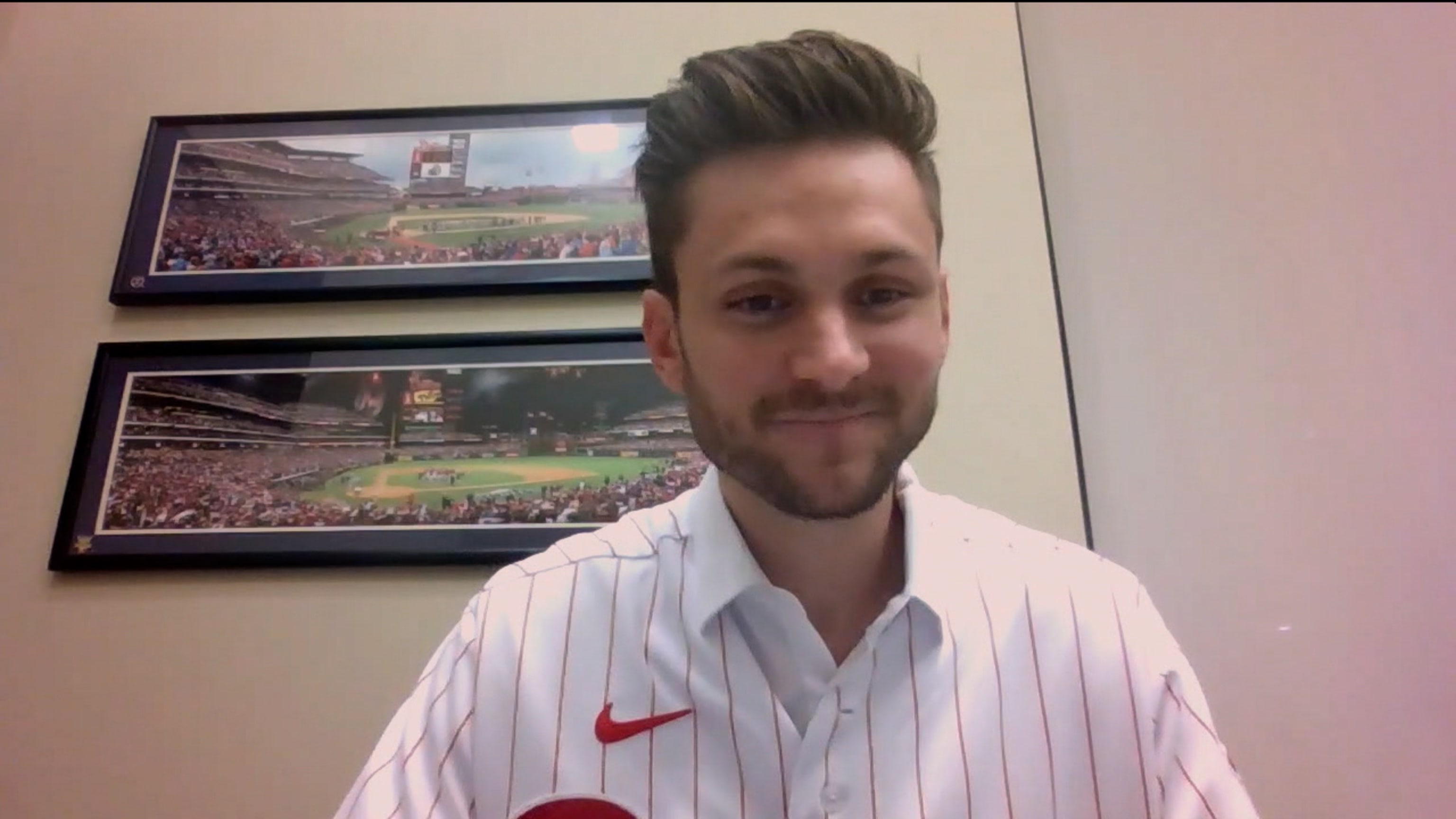 Trea Turner rockin' his new Phillies jersey with his son, Sam Fuld and Dave  Dombrowski : r/baseball