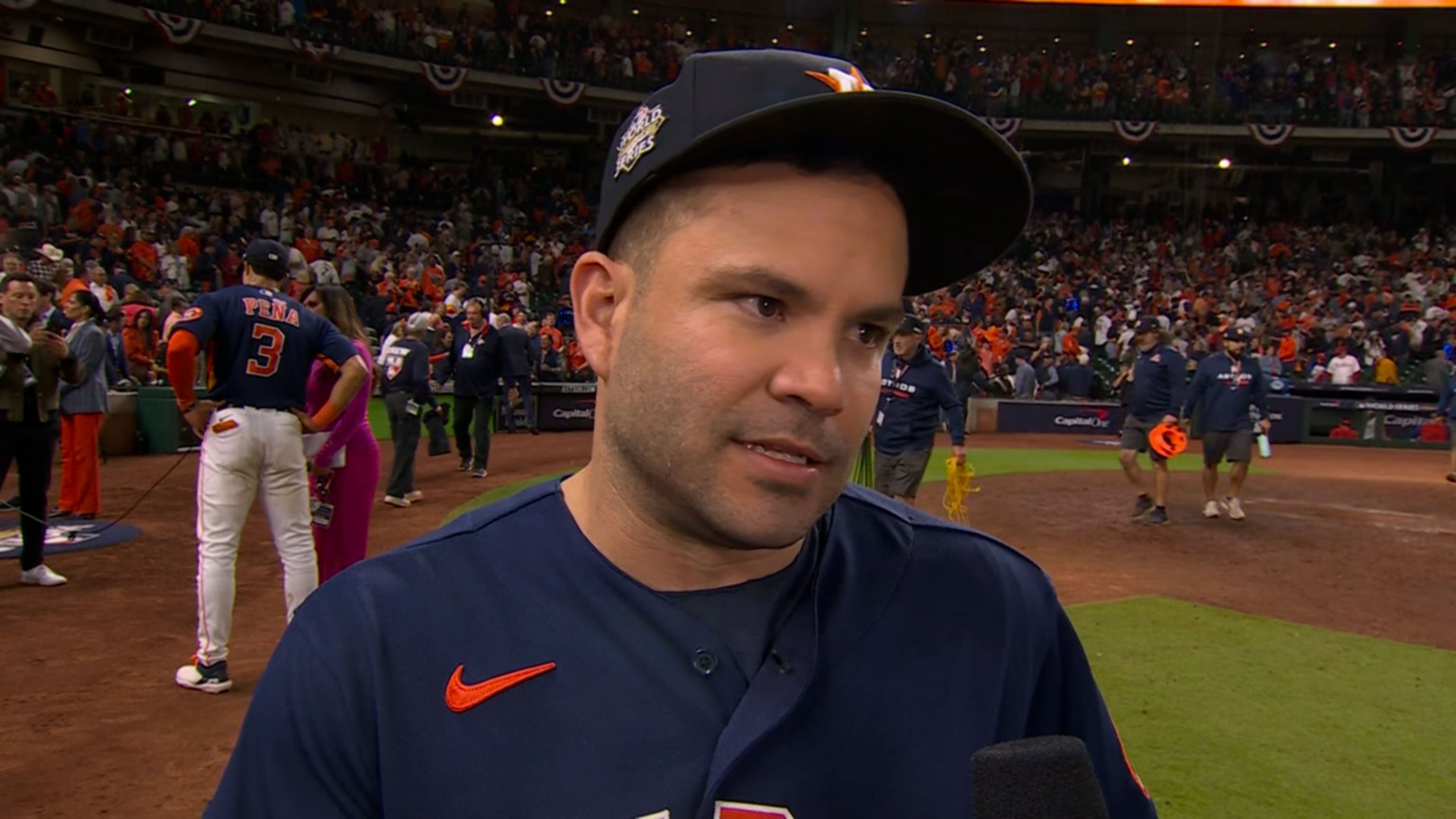 Jose Altuve made a surprise visit to a young Astros fan who