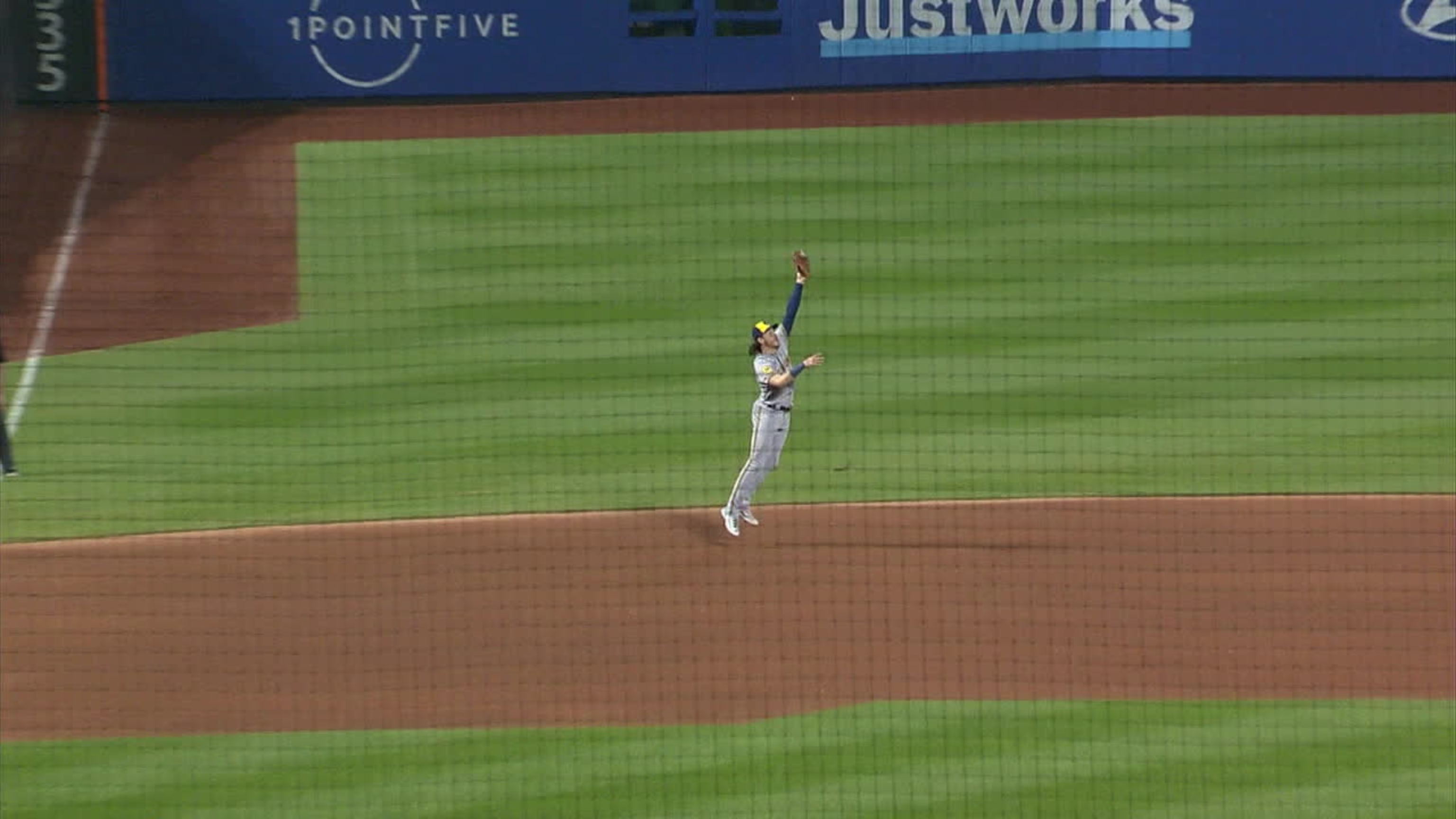 Brian Anderson's leaping catch