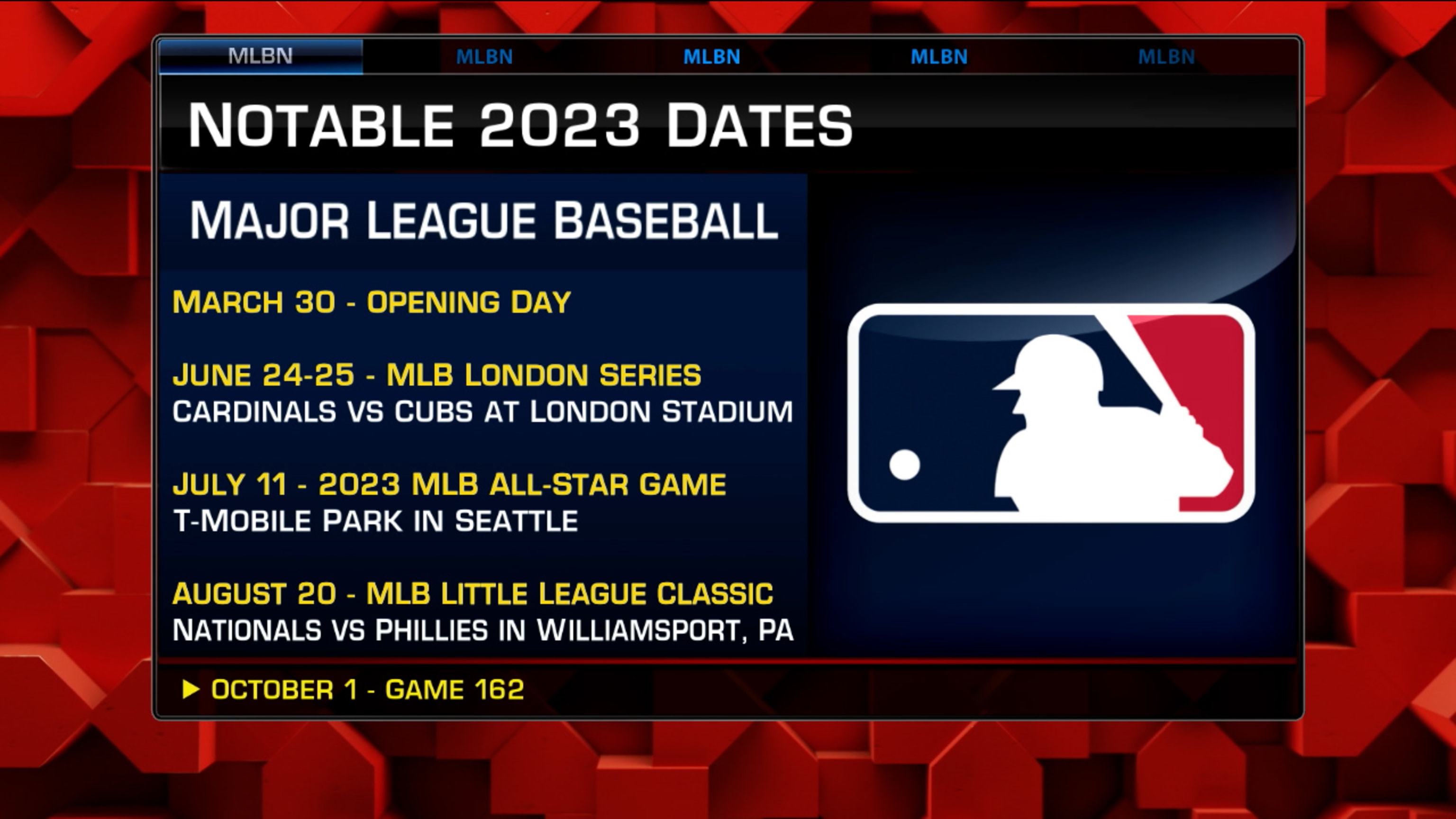 MLB on X: The 2023 regular season schedule is here! For the first time in  MLB history, all 30 clubs will face each other at least once.    / X