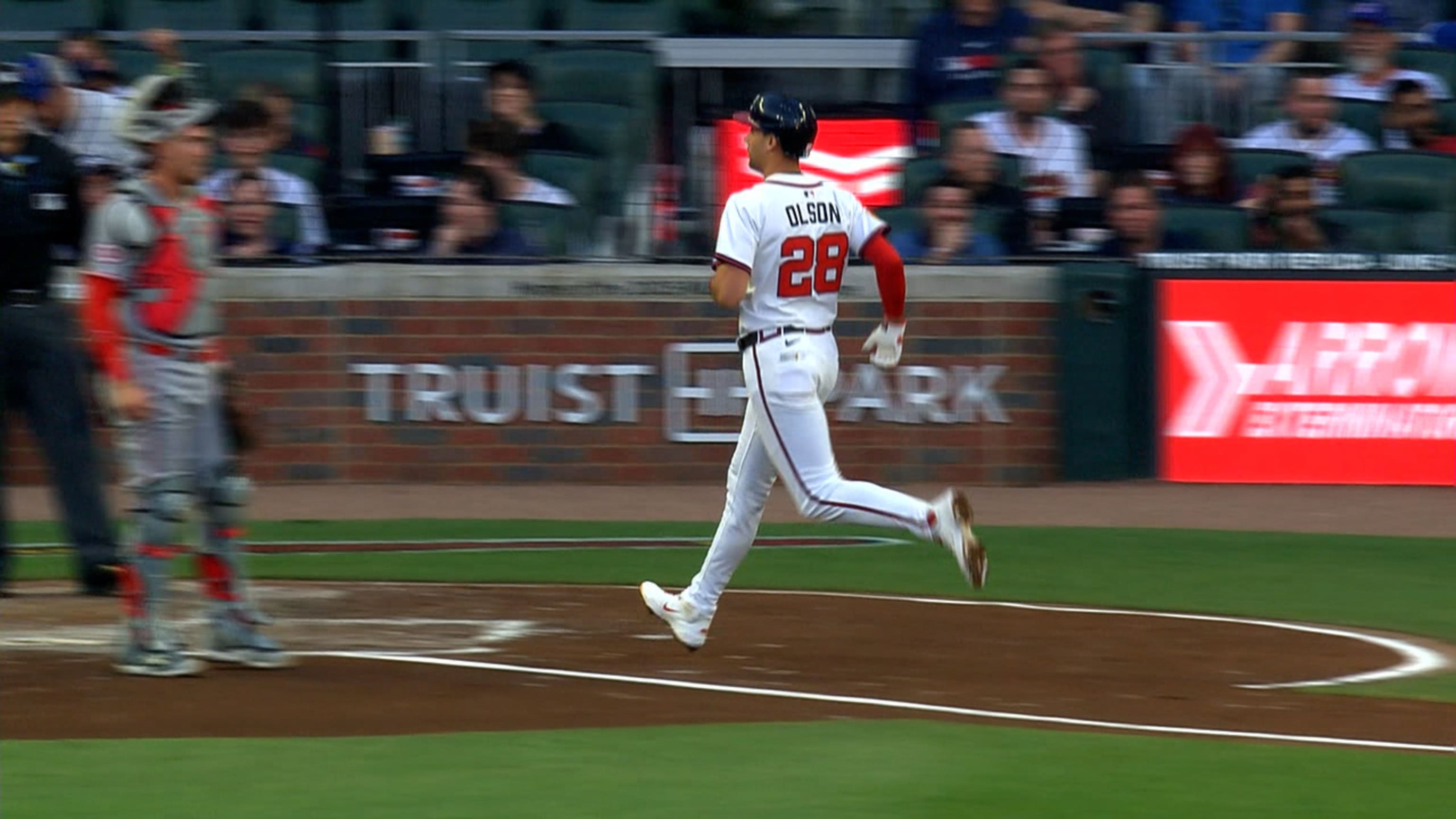 Matt Olson homers after call is confirmed in the 3rd