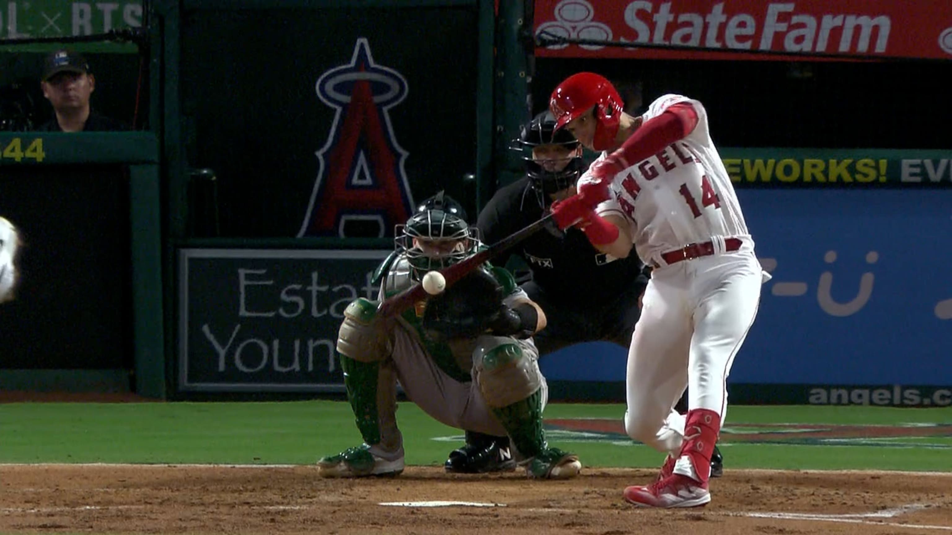 Logan O'Hoppe da su 1er hit en MLB