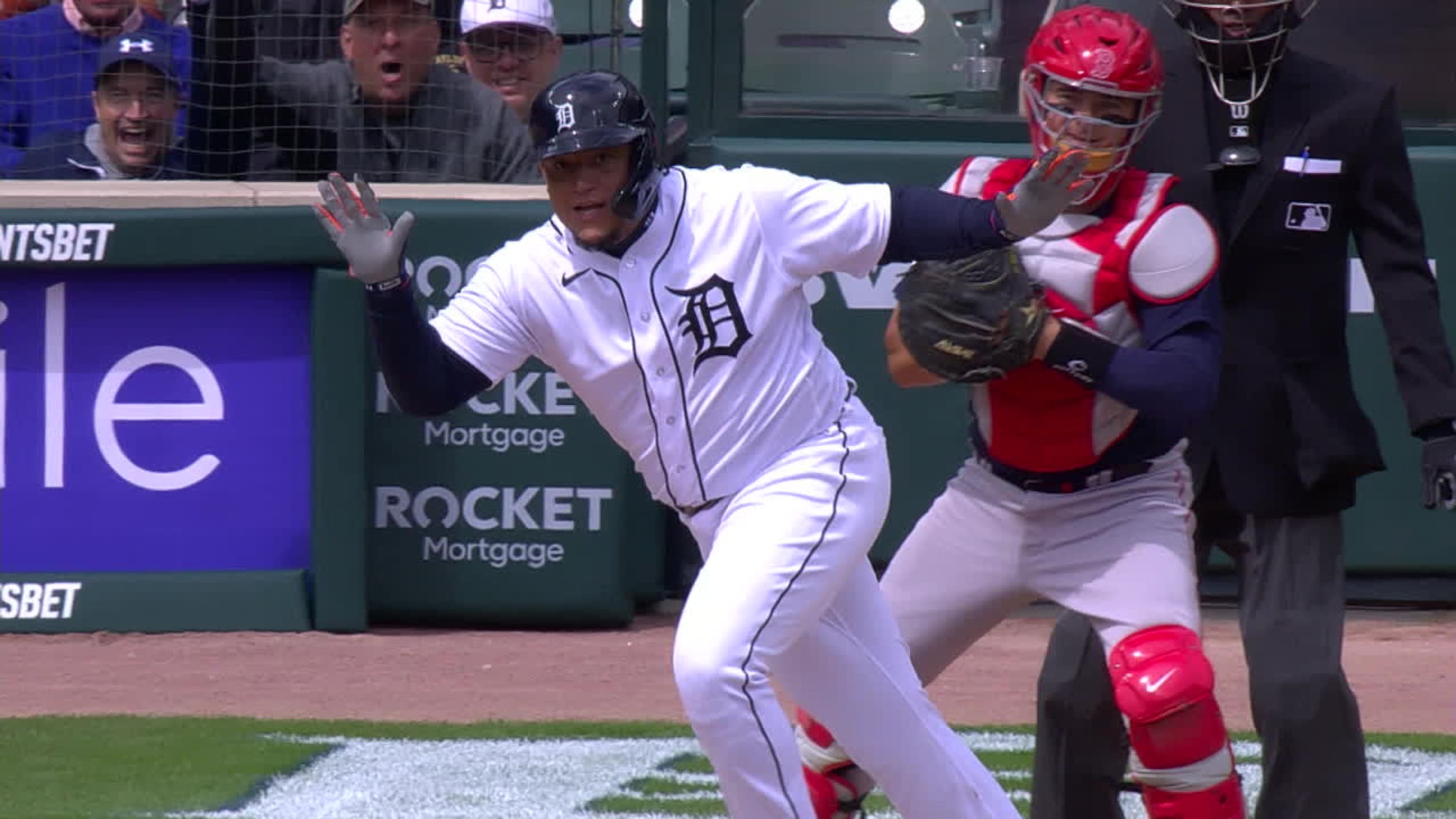 Miguel Cabrera is an absolute joy! He CRUSHES his first homer of the season  and GOES CRAZY!! 