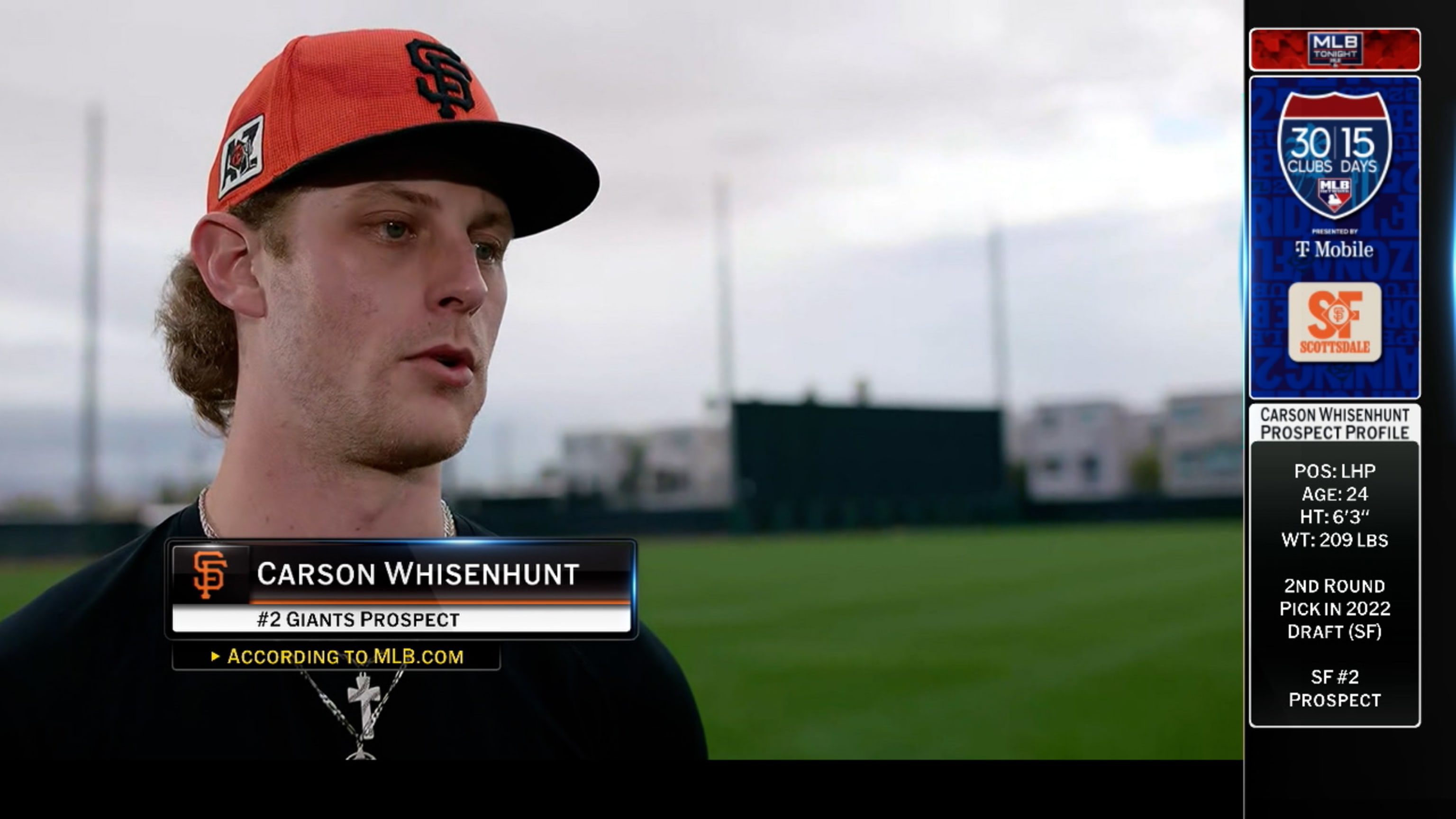 Carson Whisenhunt on his changeup, camp with Giants