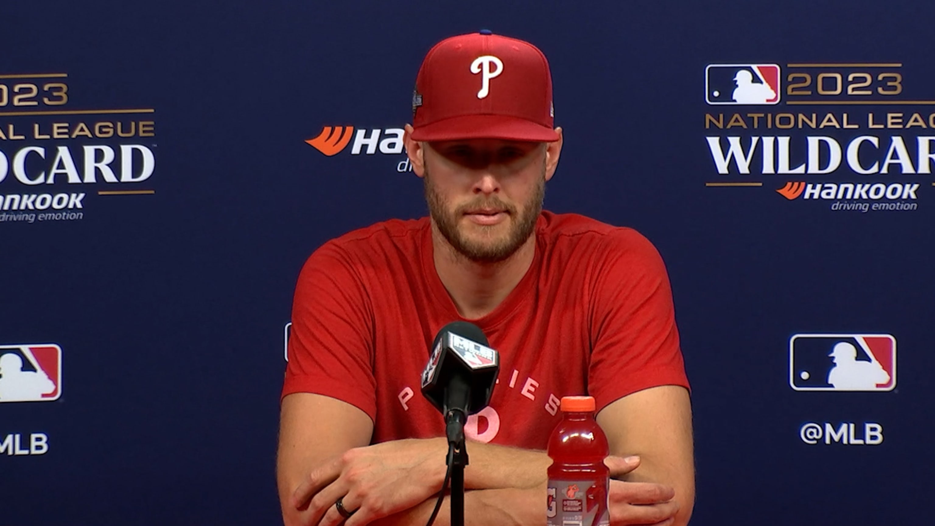 Zack Wheeler and the Philadelphia Phillies ready for WC game 1 vs the  Marlins at Citizens Bank Park 