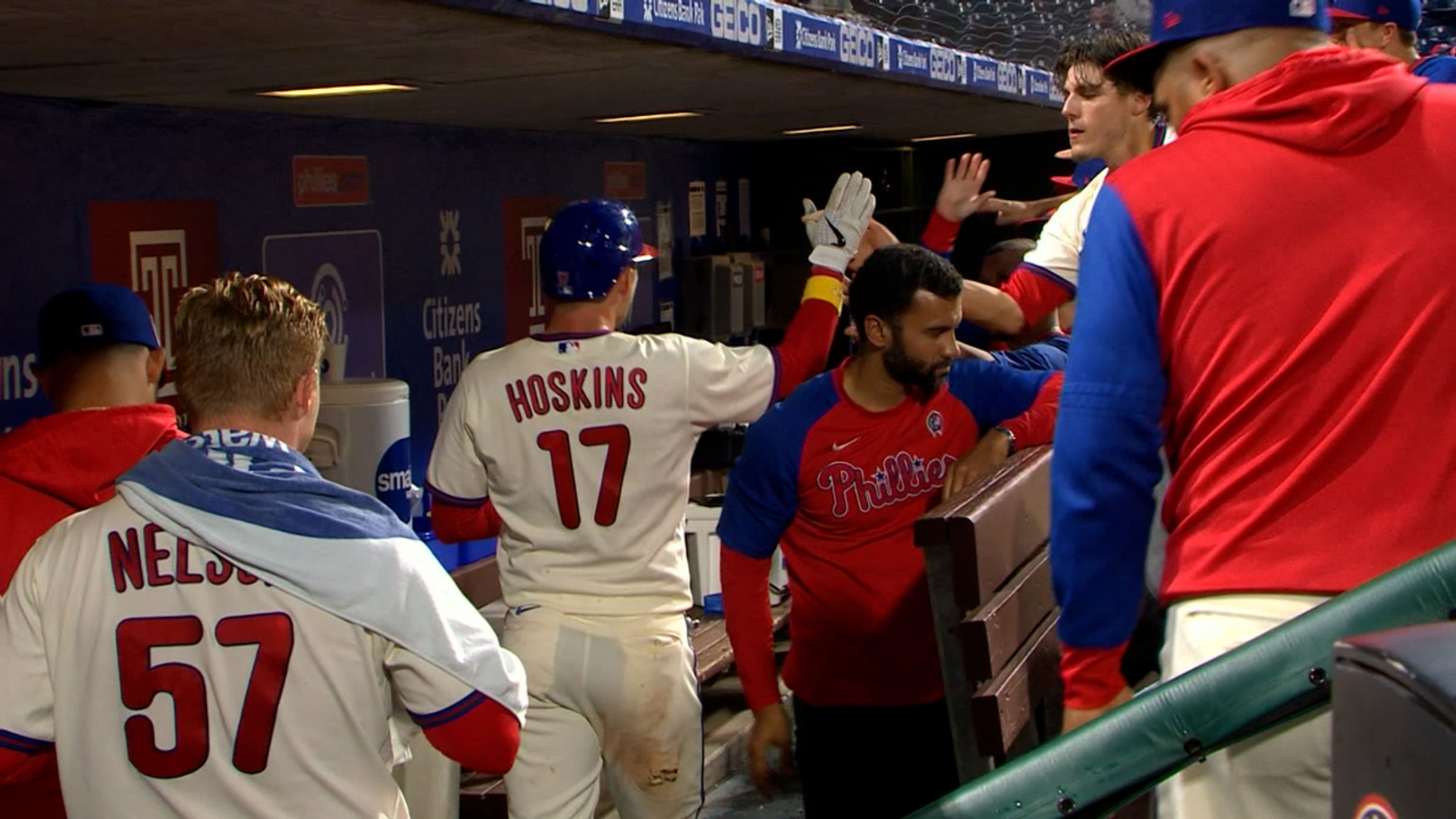 Watch: Rhys Hoskins' two-run bomb extends Phillies' lead  Phillies Nation  - Your source for Philadelphia Phillies news, opinion, history, rumors,  events, and other fun stuff.
