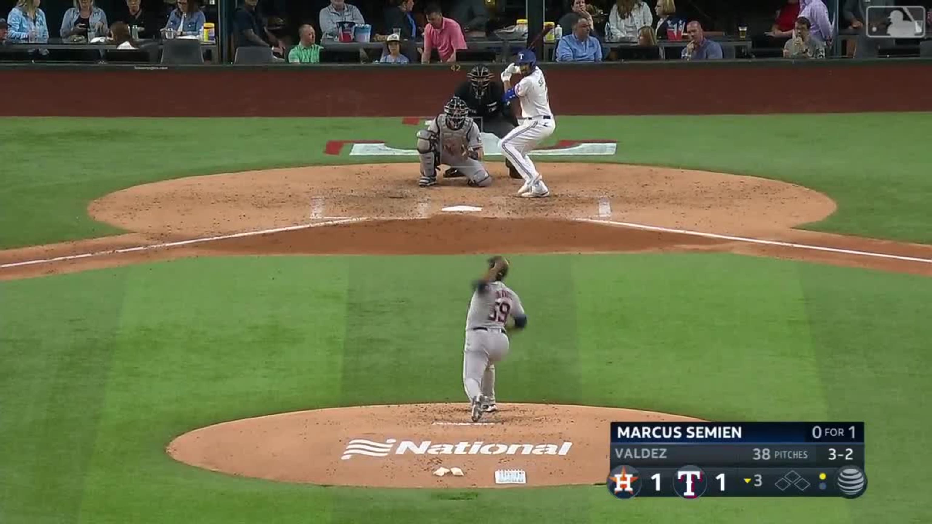 Framber Valdez strikes out Semien