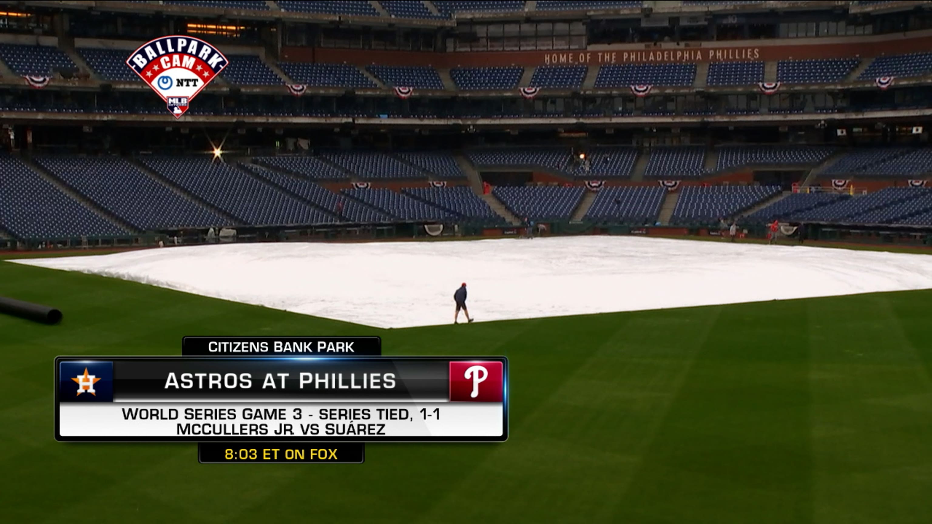 World Series Game 3 postponed because of rain in Philadelphia