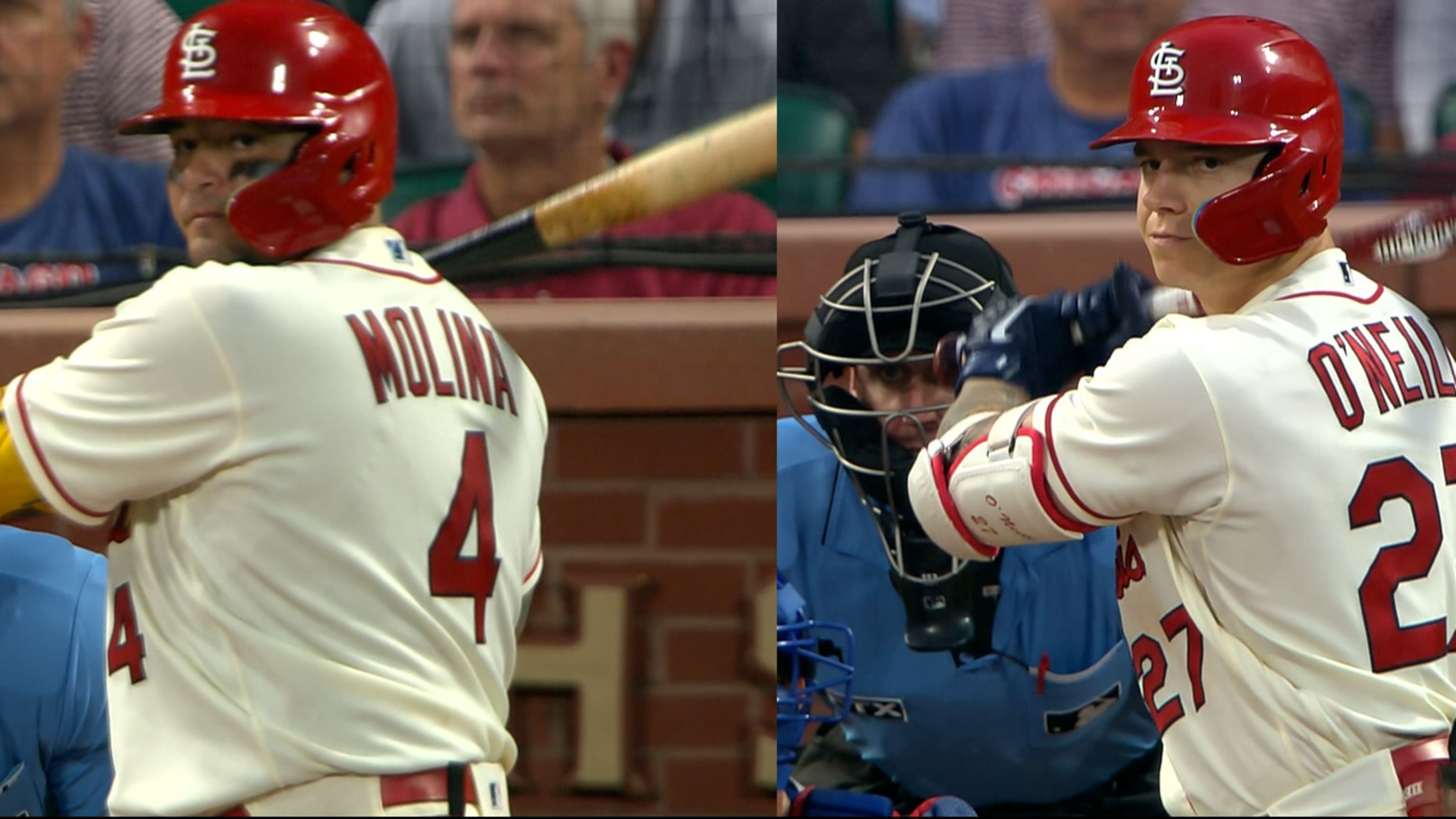 Molina homers twice as Waino and Yadi tie record for most starts by a  pitcher-catcher battery in MLB history