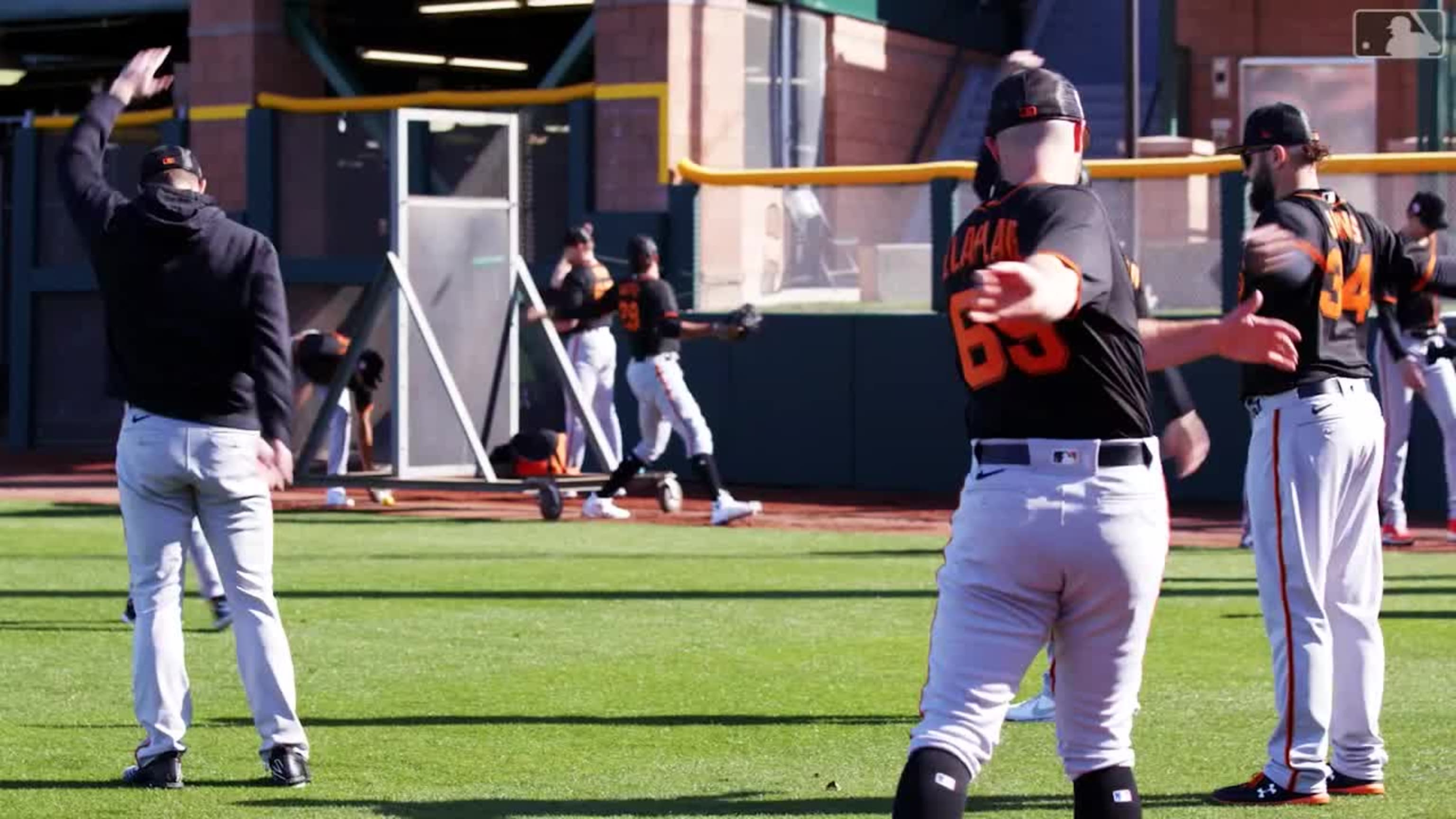 Spring Training 2020: San Francisco Giants players pose for 'back